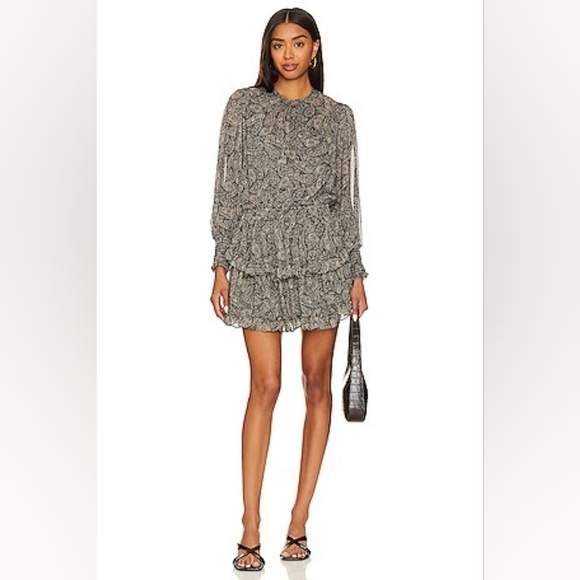 $355 MISA LOS ANGELES Camilla Dress In Paisley Shimmer - Picture 1 of 5
